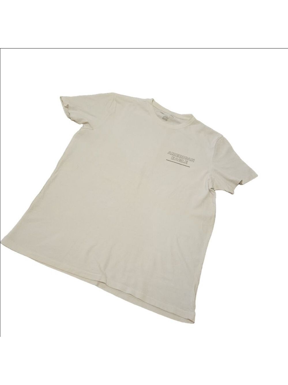 Men's American Eagle White Camo Graphic Short Sleeve Tee M - Picture 4 of 8